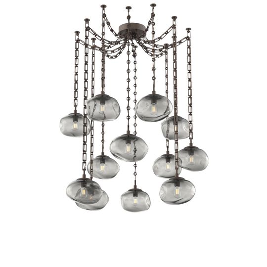 Levi Wilson Nova 19 Inch Multi Pendant Light by Hammerton Studio