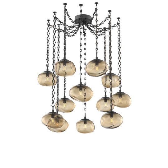 Levi Wilson Nova 19 Inch Multi Pendant Light by Hammerton Studio