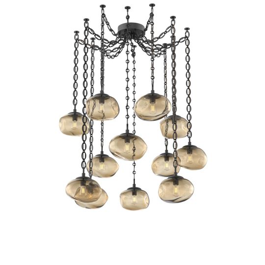 Levi Wilson Nova 19 Inch Multi Pendant Light by Hammerton Studio