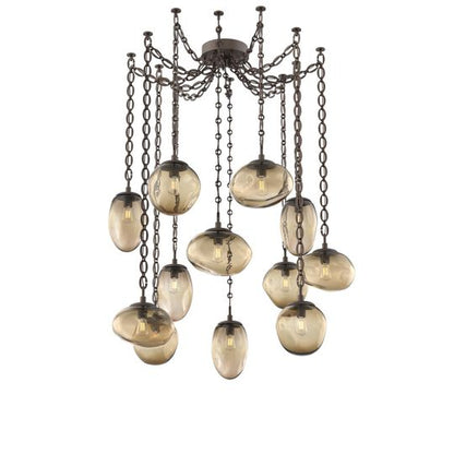 Levi Wilson Cosmos 17 Inch Multi Pendant Light by Hammerton Studio