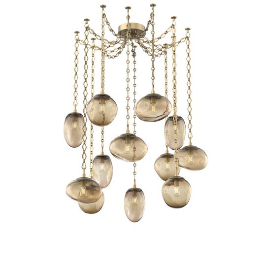 Levi Wilson Cosmos 17 Inch Multi Pendant Light by Hammerton Studio