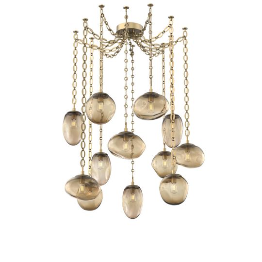 Levi Wilson Cosmos 17 Inch Multi Pendant Light by Hammerton Studio