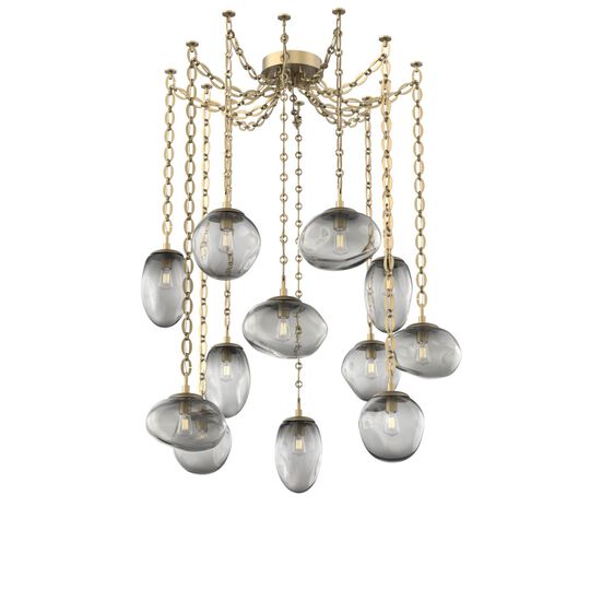 Levi Wilson Cosmos 17 Inch Multi Pendant Light by Hammerton Studio