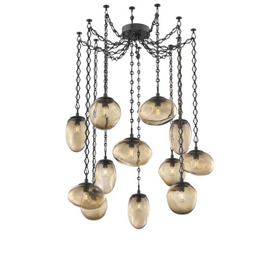 Levi Wilson Cosmos 17 Inch Multi Pendant Light by Hammerton Studio
