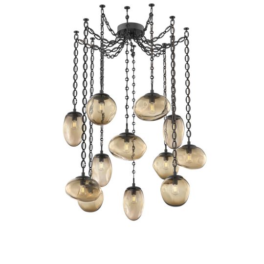 Levi Wilson Cosmos 17 Inch Multi Pendant Light by Hammerton Studio