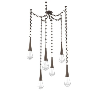 Levi Wilson Raindrop 14 Inch Multi Pendant Light by Hammerton Studio