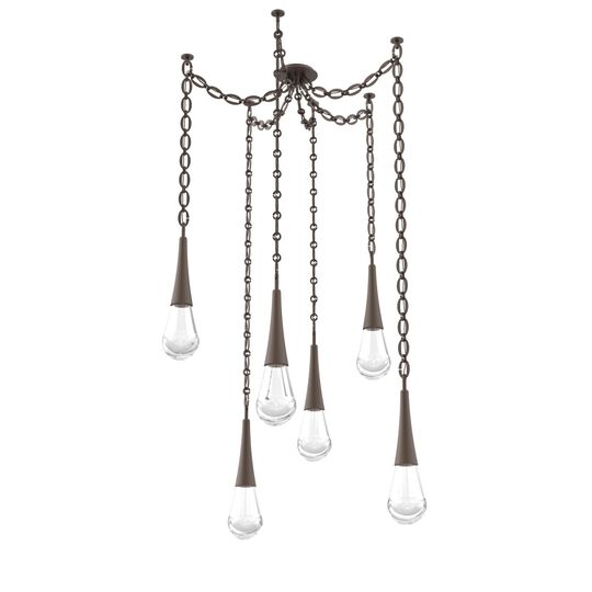 Levi Wilson Raindrop 14 Inch Multi Pendant Light by Hammerton Studio
