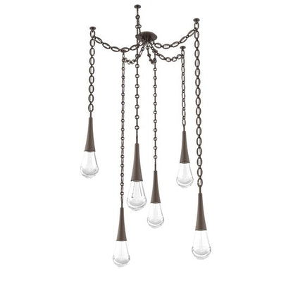 Levi Wilson Raindrop 14 Inch Multi Pendant Light by Hammerton Studio