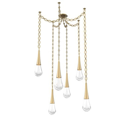 Levi Wilson Raindrop 14 Inch Multi Pendant Light by Hammerton Studio