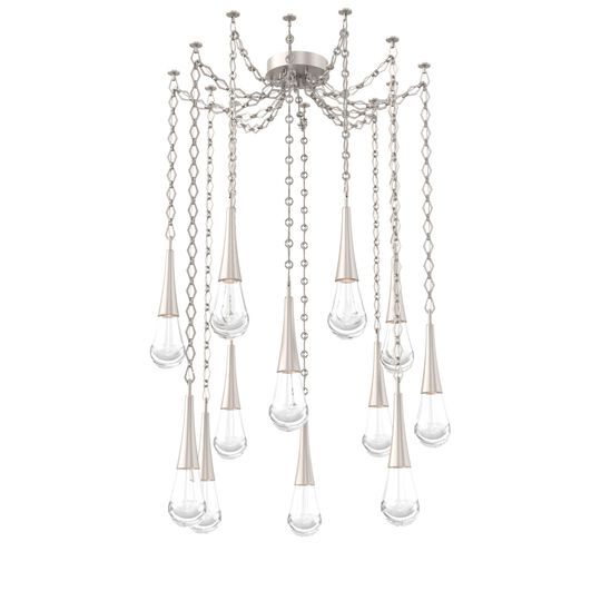 Levi Wilson Raindrop 14 Inch Multi Pendant Light by Hammerton Studio
