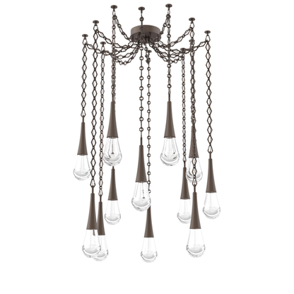 Levi Wilson Raindrop 14 Inch Multi Pendant Light by Hammerton Studio