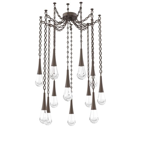 Levi Wilson Raindrop 14 Inch Multi Pendant Light by Hammerton Studio