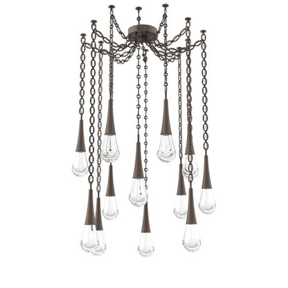 Levi Wilson Raindrop 14 Inch Multi Pendant Light by Hammerton Studio