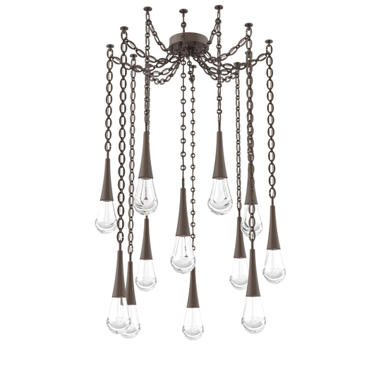 Levi Wilson Raindrop 14 Inch Multi Pendant Light by Hammerton Studio