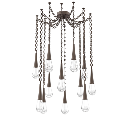 Levi Wilson Raindrop 14 Inch Multi Pendant Light by Hammerton Studio