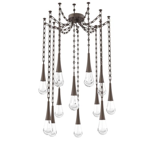 Levi Wilson Raindrop 14 Inch Multi Pendant Light by Hammerton Studio