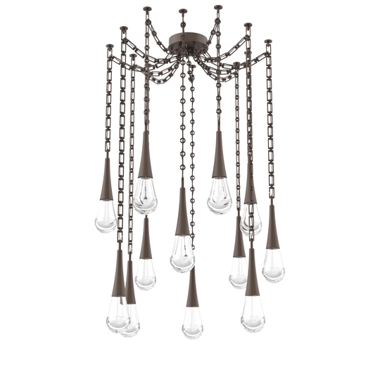 Levi Wilson Raindrop 14 Inch Multi Pendant Light by Hammerton Studio