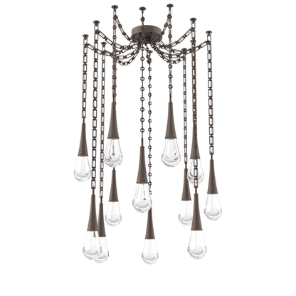 Levi Wilson Raindrop 14 Inch Multi Pendant Light by Hammerton Studio