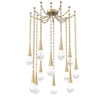 Levi Wilson Raindrop 14 Inch Multi Pendant Light by Hammerton Studio