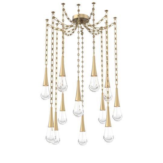 Levi Wilson Raindrop 14 Inch Multi Pendant Light by Hammerton Studio