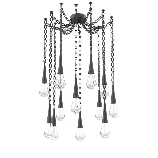 Levi Wilson Raindrop 14 Inch Multi Pendant Light by Hammerton Studio