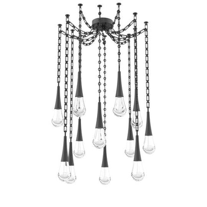 Levi Wilson Raindrop 14 Inch Multi Pendant Light by Hammerton Studio