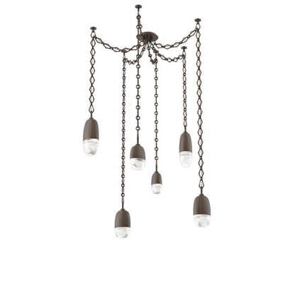Levi Wilson Pebble 14 Inch Multi Pendant Light by Hammerton Studio