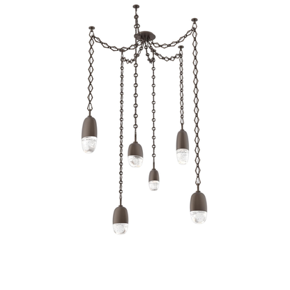 Levi Wilson Pebble 14 Inch Multi Pendant Light by Hammerton Studio