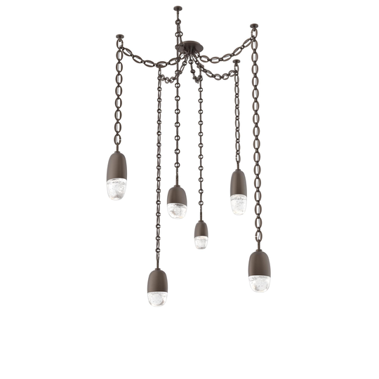 Levi Wilson Pebble 14 Inch Multi Pendant Light by Hammerton Studio