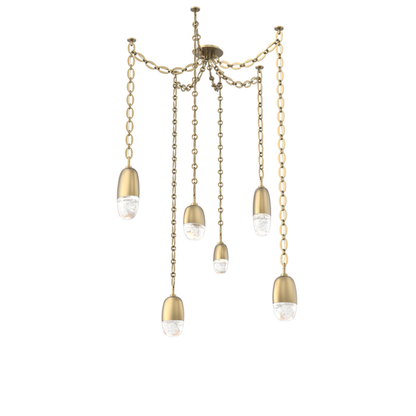 Levi Wilson Pebble 14 Inch Multi Pendant Light by Hammerton Studio