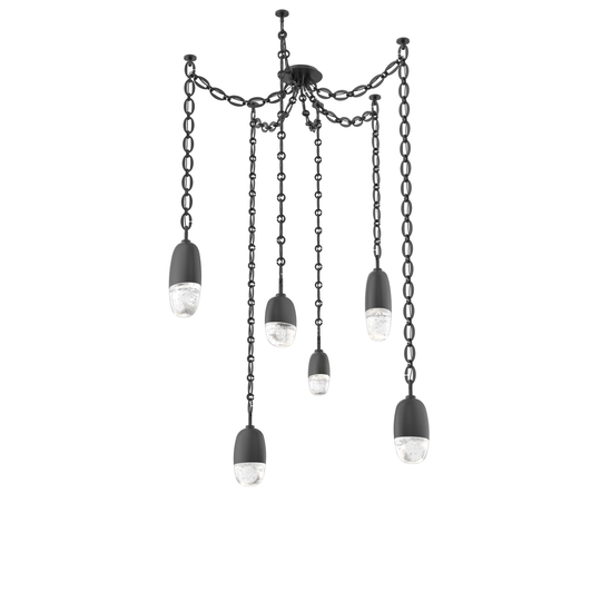 Levi Wilson Pebble 14 Inch Multi Pendant Light by Hammerton Studio