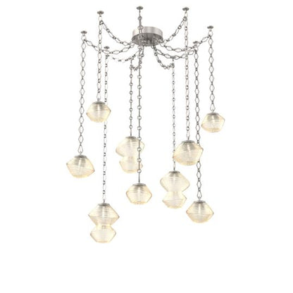 Levi Wilson Mesa 17 Inch Multi Pendant Light by Hammerton Studio
