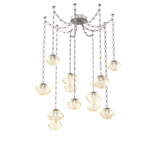 Levi Wilson Mesa 17 Inch Multi Pendant Light by Hammerton Studio
