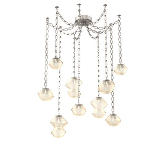 Levi Wilson Mesa 17 Inch Multi Pendant Light by Hammerton Studio