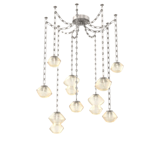 Levi Wilson Mesa 17 Inch Multi Pendant Light by Hammerton Studio