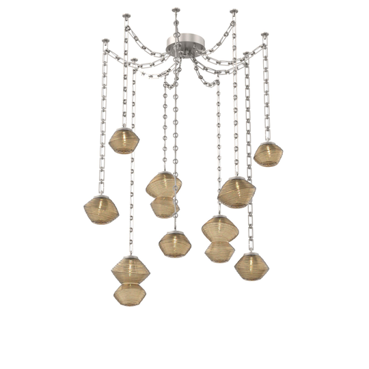 Levi Wilson Mesa 17 Inch Multi Pendant Light by Hammerton Studio
