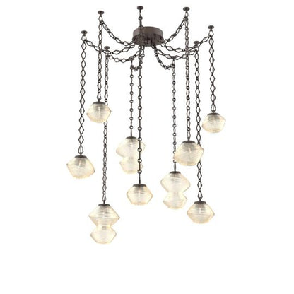 Levi Wilson Mesa 17 Inch Multi Pendant Light by Hammerton Studio