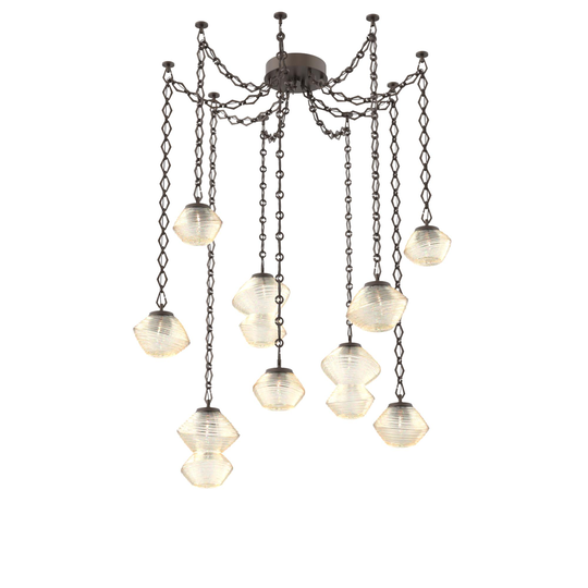 Levi Wilson Mesa 17 Inch Multi Pendant Light by Hammerton Studio