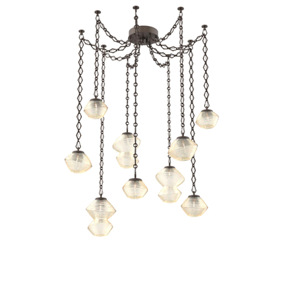 Levi Wilson Mesa 17 Inch Multi Pendant Light by Hammerton Studio