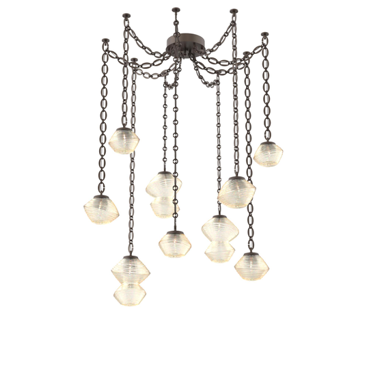 Levi Wilson Mesa 17 Inch Multi Pendant Light by Hammerton Studio