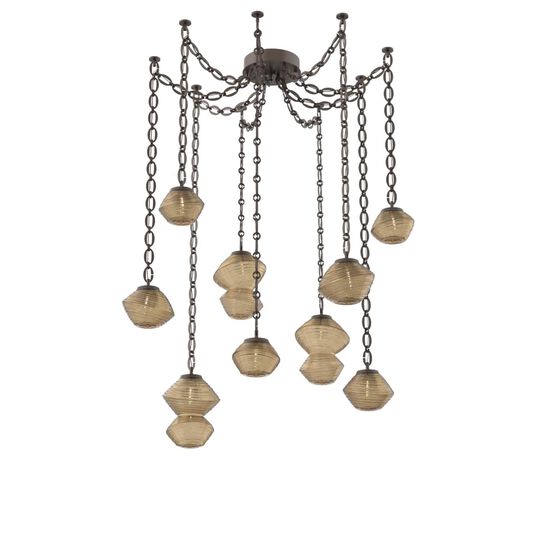 Levi Wilson Mesa 17 Inch Multi Pendant Light by Hammerton Studio