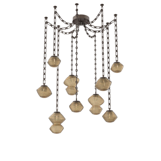 Levi Wilson Mesa 17 Inch Multi Pendant Light by Hammerton Studio