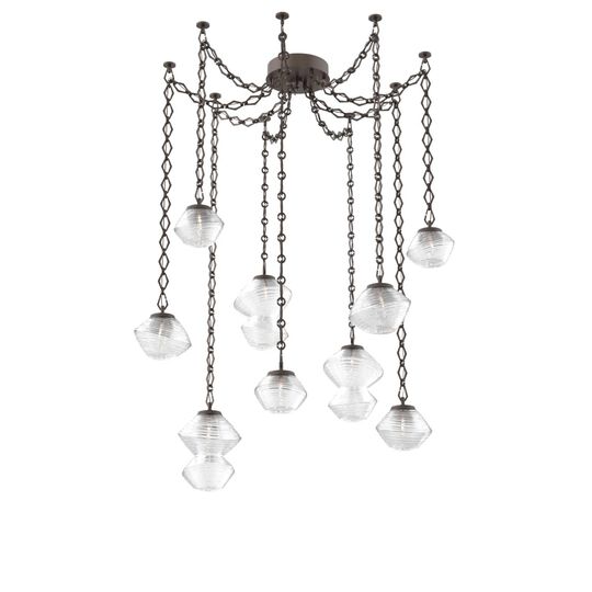 Levi Wilson Mesa 17 Inch Multi Pendant Light by Hammerton Studio
