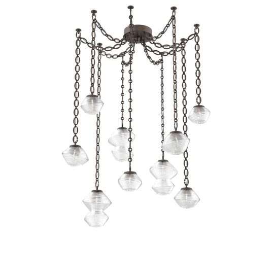 Levi Wilson Mesa 17 Inch Multi Pendant Light by Hammerton Studio