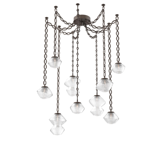 Levi Wilson Mesa 17 Inch Multi Pendant Light by Hammerton Studio