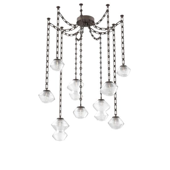 Levi Wilson Mesa 17 Inch Multi Pendant Light by Hammerton Studio