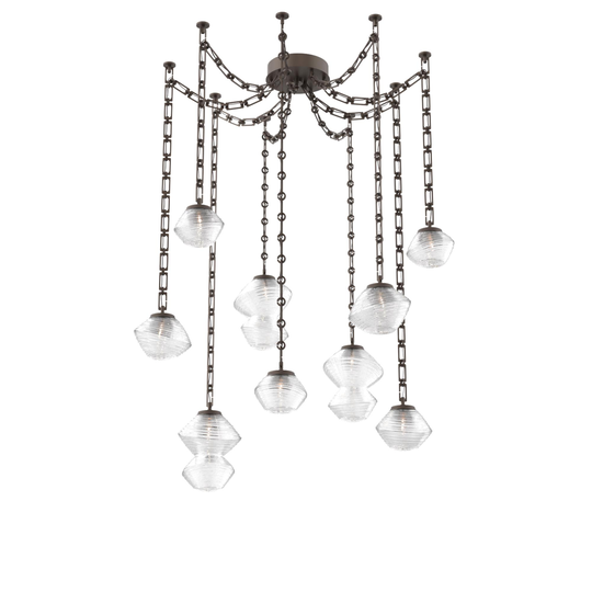Levi Wilson Mesa 17 Inch Multi Pendant Light by Hammerton Studio