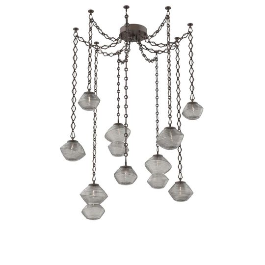 Levi Wilson Mesa 17 Inch Multi Pendant Light by Hammerton Studio