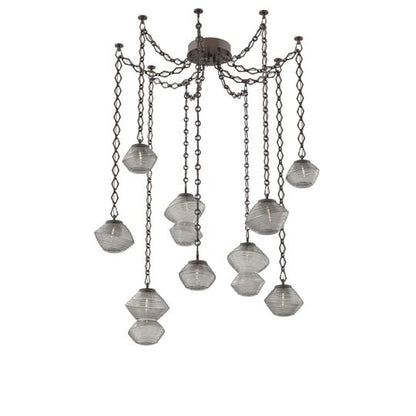 Levi Wilson Mesa 17 Inch Multi Pendant Light by Hammerton Studio