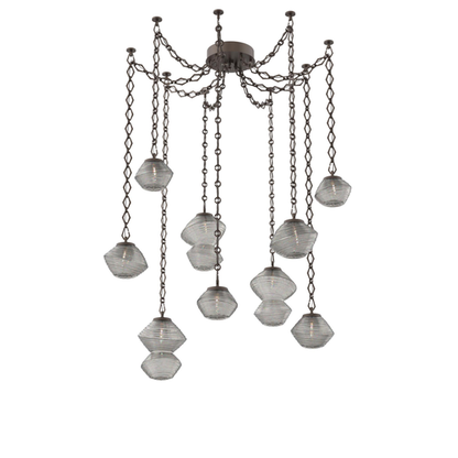 Levi Wilson Mesa 17 Inch Multi Pendant Light by Hammerton Studio